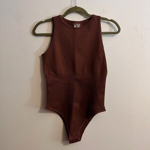 nwot oqq halter neck ribbed bodysuit
